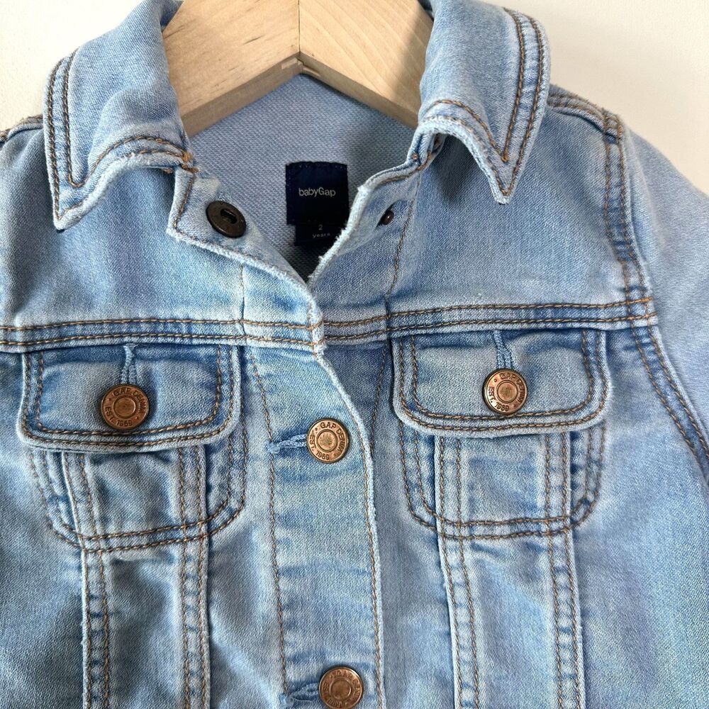 Baby Gap Girls Denim Jean Jacket Size 2 Year 2T